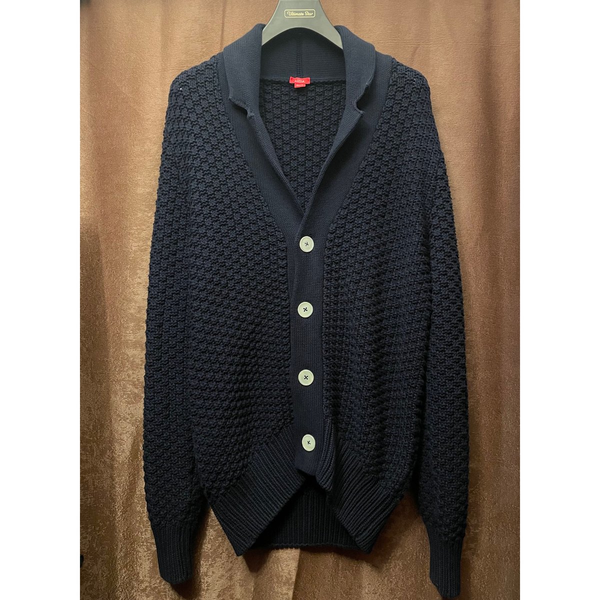 alteaのカーディガン.Slimfit MADE IN ITALY製 altea slim fit テーラード型ニット