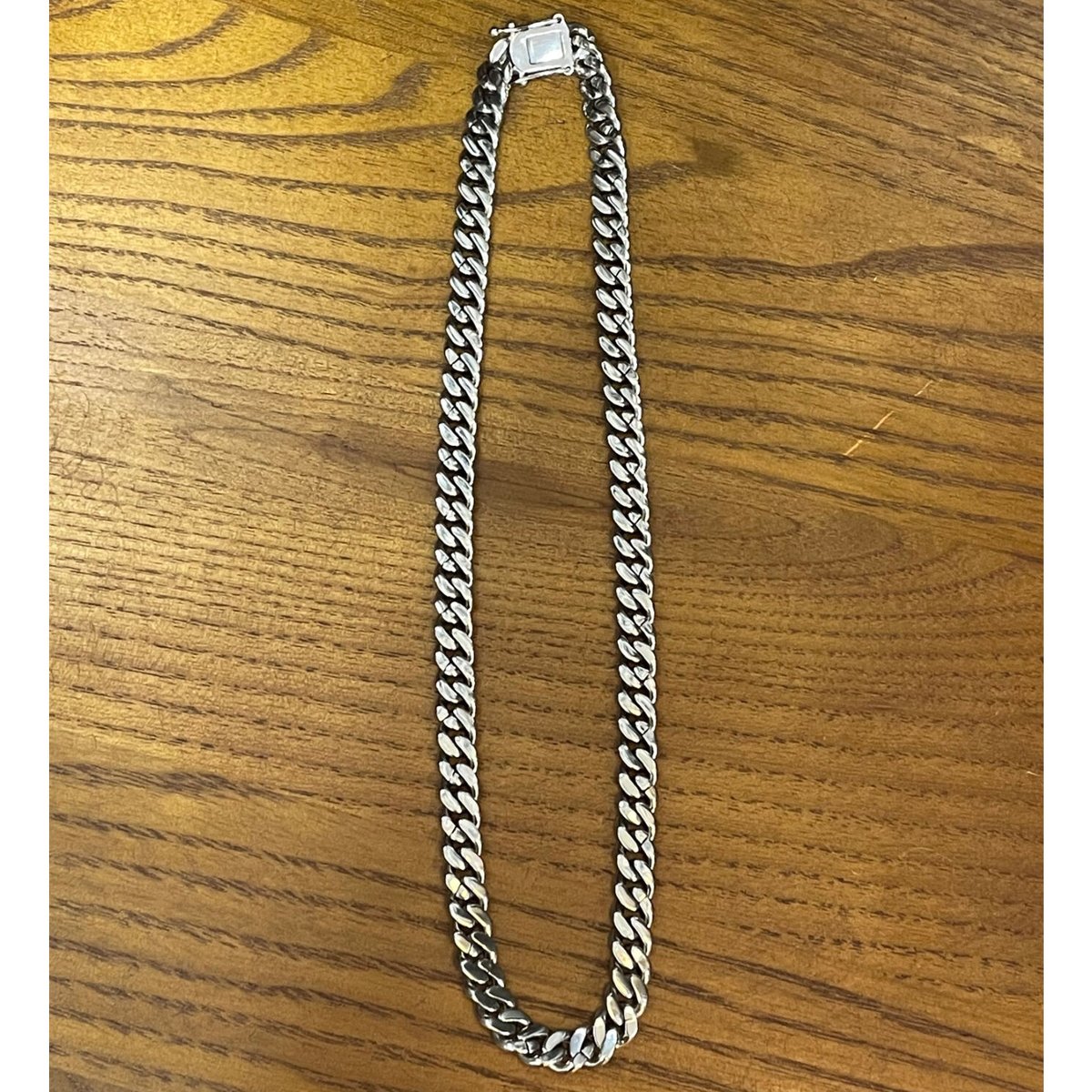 箱、袋付き シルバー925製 AVALANCHE ジルコニアマイアミキューバン