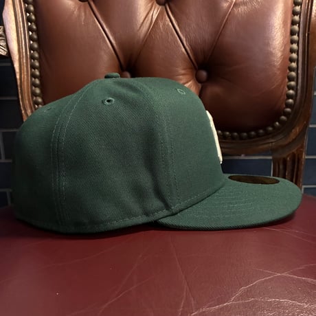 NEW ERA × MLB NEW YORK YANKEES GENUINE MERCHANDISE 59FIFTY ベースボールキャップ ダークグリーン 7-1/2 59.6cm