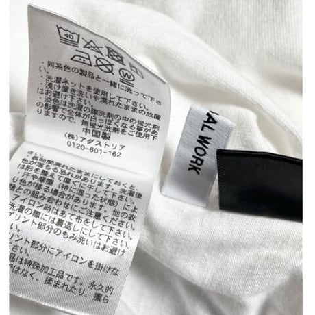 GLOBAL WORK × Disney MICKEY MOUSE プリントTシャツ ホワイト Lサイズ