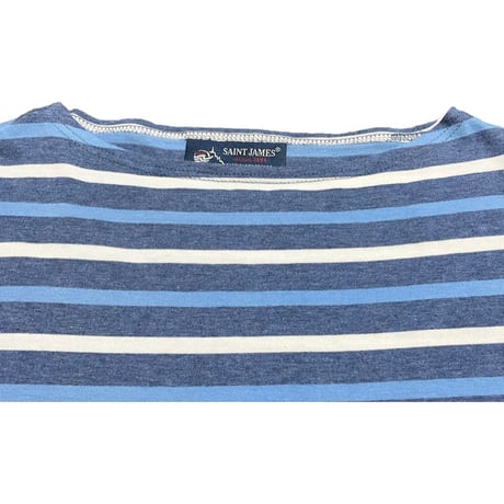MADE IN FRANCE製 SAINT JAMES ボーダー柄半袖Tシャツ マルチカラー S/Mサイズ