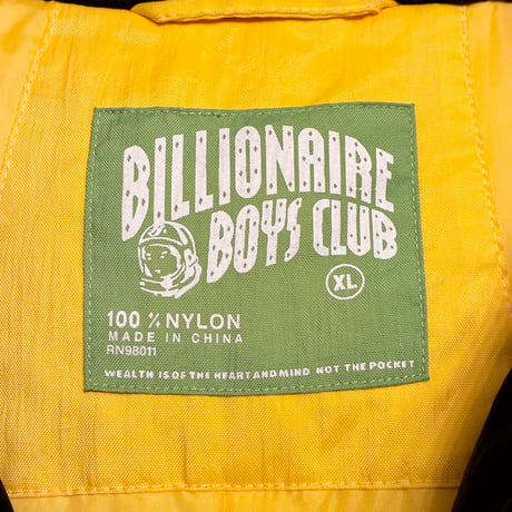 ▲訳あり商品▲ レア BILLIONAIRE BOYS CLUB 中綿入り ハーフジッププルオーバーナイロンジャケット マルチカラー XLサイズ