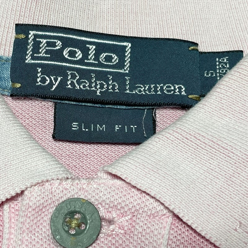 △訳あり商品△ Polo By Ralph Lauren ダメージ加工ポロシャツ ピンク