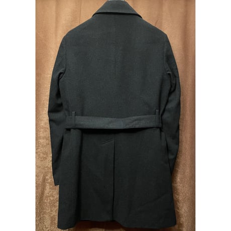 SHIPS Loro Piana Storm System生地 ウールチェスターコート ネイビー Sサイズ