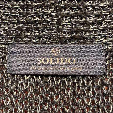 MADE IN JAPAN製 SOLIDO シルク混 ショールカラーニットカーディガン ネイビー 03サイズ
