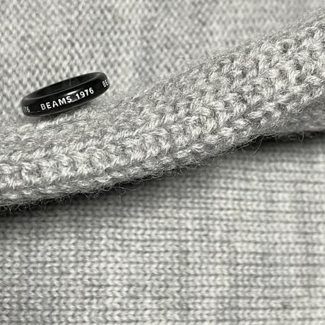 BEAMS ショールカラーウールカーディガン ライトグレー Mサイズ