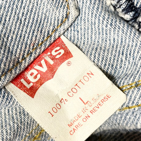 MADE IN USA製 LEVI'S デニムジャケット 70507-0214 ライトインディゴ Lサイズ