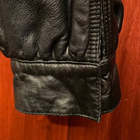 MADE IN ITALY製 BALLY リバーシブルレザージャケット ブラック×チャコールグレー 34サイズ