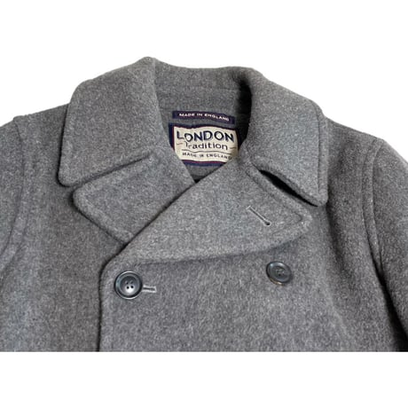 MADE IN ENGLAND製 LONDON Tradition ウールPコート グレー 38サイズ
