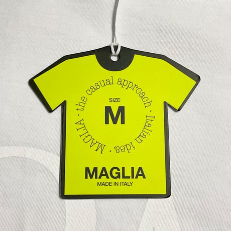 ★新品★ MADE IN ITALY製 MAGLIA 2025年AWモデル 「ROMA IN MAGLIA」 イタリア都市 コロッセオ プリント クルーネックTシャツ ホワイト×レッド M～XLサイズ