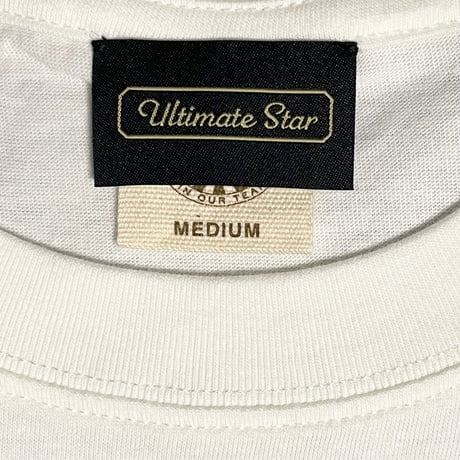 ★新品★ Ultimate Star オリジナル ORGABITS オーガニックコットン100% 長袖クルーネックTシャツ ホワイト S～XLサイズ