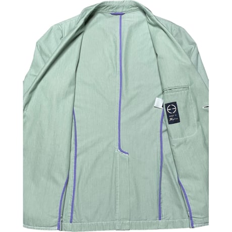 MADE IN ITALY製 BARNEYS NEWYORK コットンジャケット グリーン 50サイズ 本切羽仕様