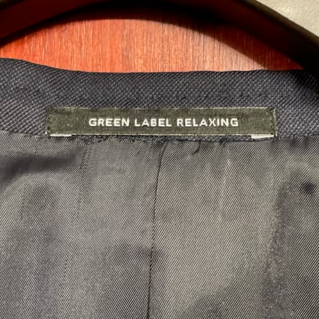 GREEN LABEL RELAXING DORMEUIL GOLDEN SQUARE ウール生地 テーラードジャケット ネイビー 46サイズ