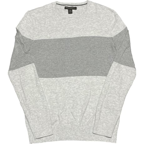 BANANA REPUBLIC クルーネックスーピマコットンセーター グレー Sサイズ