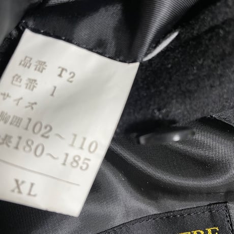 MADE IN JAPAN製 FUKAKI KEORI CASHMERE100%生地使用 カシミヤロングコート ブラック XLサイズ