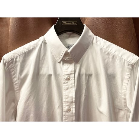 MADE IN JAPAN製 UNITED ARROWS 長袖タブカラーシャツ ホワイト 39サイズ