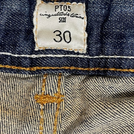 MADE IN ITALY製 PT05 AOTEAROA NEW ZEALAND デニムパンツ インディゴ W30サイズ