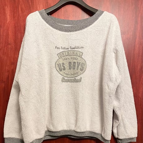 MADE IN USA製 US BOYS non stop wear 裏起毛裏使いスウェットトレーナー グレー Mサイズ