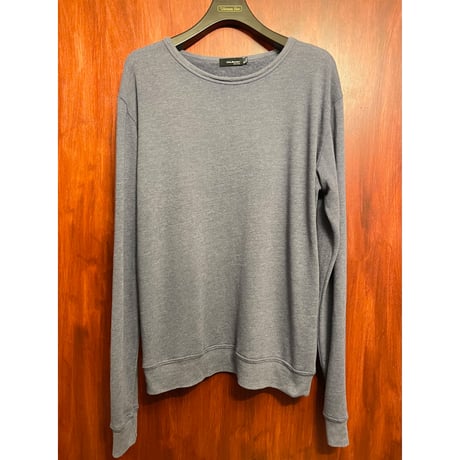 MADE IN USA製 CAL.Berries 長袖ニットカットソー ブルーグレー Sサイズ
