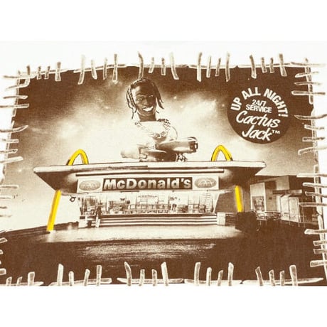 激レア CactusJack TRAVIS SCOTT × McDonald’s コラボレーションTシャツ ホワイト Lサイズ