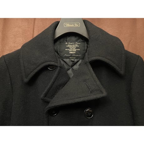 MADE IN USA製 FIDELITY × Journal Standard ウールPコート ブラック Mサイズ