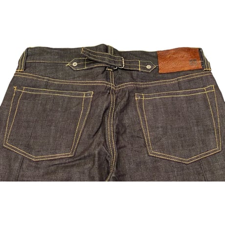 SWAGGER ノンウォッシュシンチバックデニムパンツ インディゴ W28サイズ
