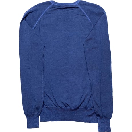 【伊勢丹取り扱い】MADE IN ITALY製 bellwood メリノウールクルーネックセーター ネイビー