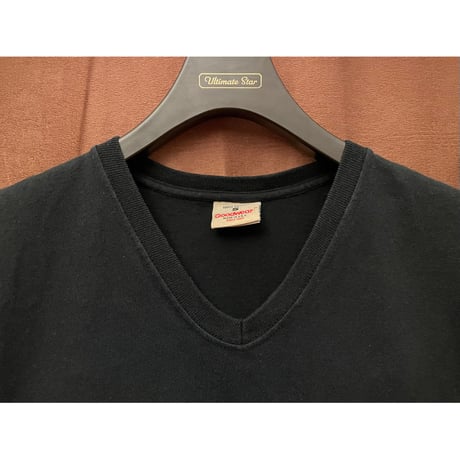 MADE IN USA製 Goodwear ポケット付きVネックTシャツ ブラック Sサイズ