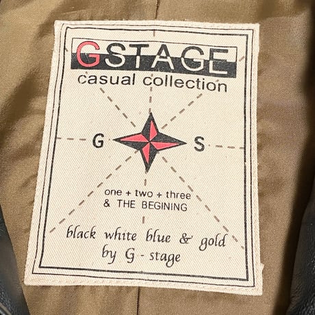 G-STAGE ラムレザーライダースジャケット ダークブラウン Mサイズ