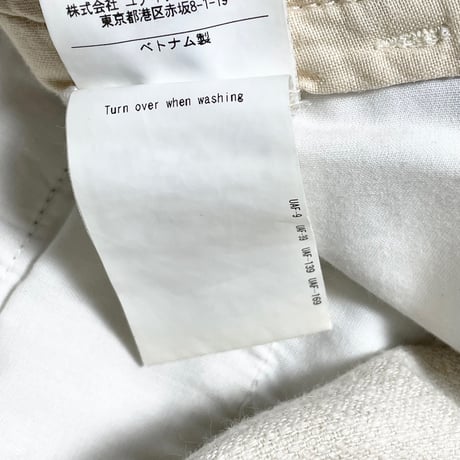 BEAUTY & YOUTH UNITED ARROWS ボタニカル柄コットンリネンパンツ アイボリー Mサイズ
