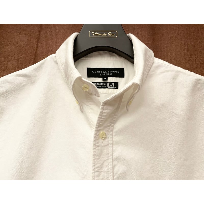MADE IN USA製 GENERAL SUPPLY 半袖ボタンダウンオックスフォードシャツ 