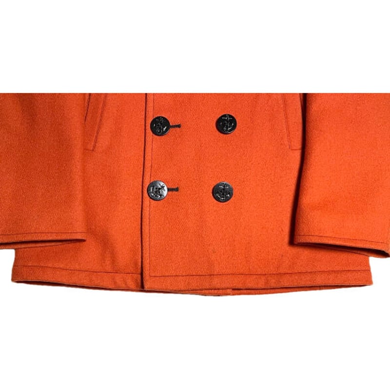 GREENLABELオレンジ ウール ピーコート GREENLABELオレンジ ウール ピーコート size SHORTあり］＜1_OF
