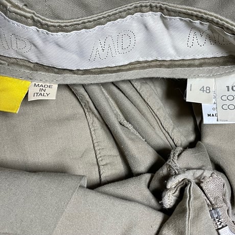 ▲訳あり商品▲ MADE IN ITALY製 MANDARINA DUCK コットンパンツ ベージュ 48サイズ