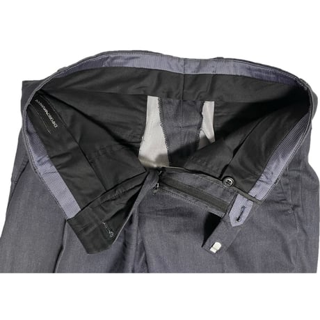 MADE IN BULGARIA製 EMPORIO ARMANI ストレッチブラックデニムスーツ ブラック 44サイズ