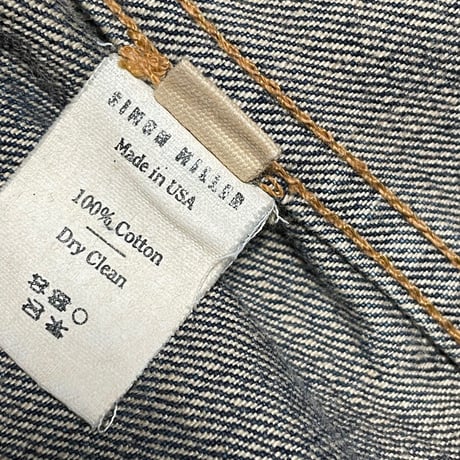 MADE IN USA製 SIMON MILLER セルビッチデニムジャケットGジャン インディゴ 1サイズ