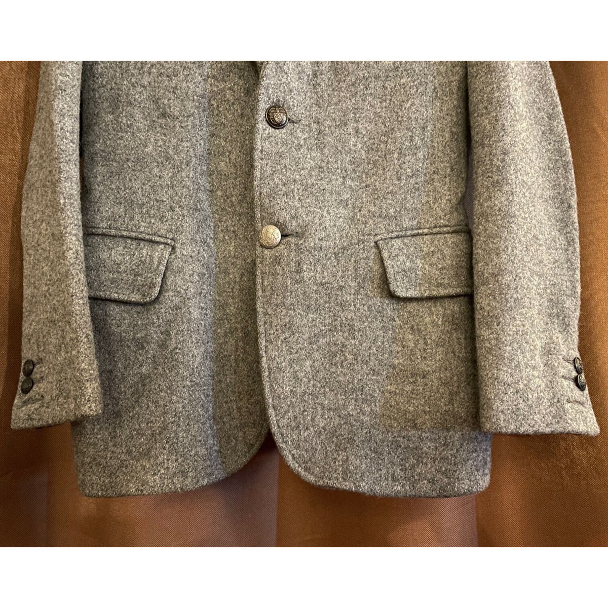 USA製】MONITALY モニタリー チェック柄 ブルゾンウール