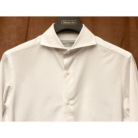MADE IN JAPAN製 Maker's Shirt 鎌倉 TRAVELER 長袖ニットシャツ ホワイト 39-15 1/2サイズ