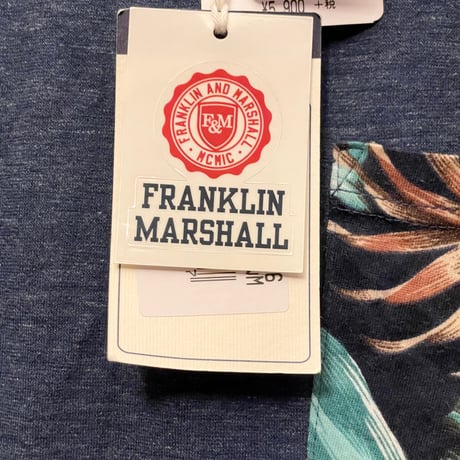 ☆タグ付き新古品☆ MADE IN ITALY製 FRANKLIN MARSHALL ALUMNI 花柄タンクトップ ネイビー Mサイズ