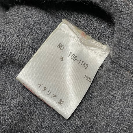 MADE IN ITALY製 altea クルーネックウールセーター ブラウン Mサイズ