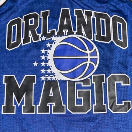 ☆タグ付き新古品☆ mitchell & ness × HARDWOOD CLASSICS × NBA ORLANDO MAGIC バスケットボールゲームジャージ ブルー Sサイズ