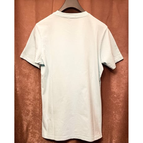 MADE IN BULGARIA製 DENHAM プリントTシャツ スカイブルー Sサイズ