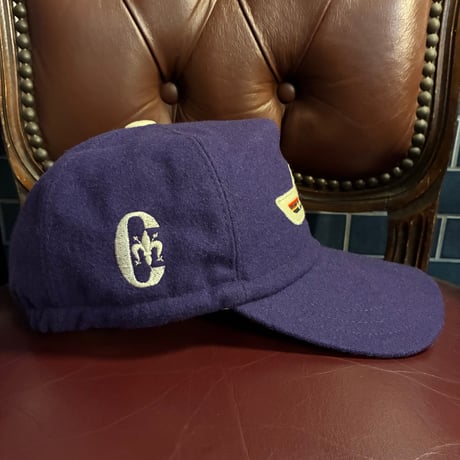 MADE IN ITALY製 Conte of Florence 耳当て付き ウールベースボールキャップ パープル 58サイズ