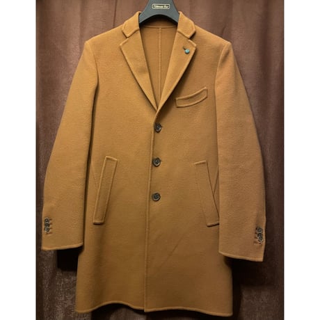 ヴィンテージ カシミアウール チェスターコート キャメル イギリス ナポリ