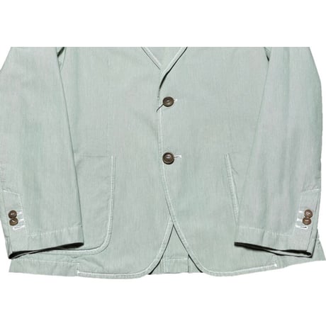 MADE IN ITALY製 BARNEYS NEWYORK コットンジャケット グリーン 50サイズ 本切羽仕様
