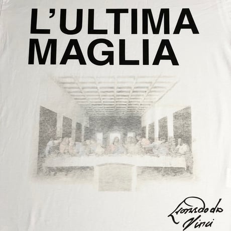 ★新品★ MADE IN ITALY製 MAGLIA 2025年AWモデル 「L'ULTIMA MAGLIA」 イタリア都市シリーズ 最後の晩餐 プリントクルーネックTシャツ ホワイト M～XLサイズ