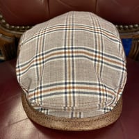 MADE IN ITALY製 NewGer.si. チェック柄 ハンチングキャップ マルチカラー 55cm