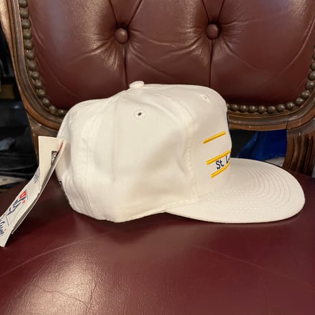 レア タグ付き 90s The Game NFL St. Louis Rams ヴィンテージスナップバックキャップ ホワイト