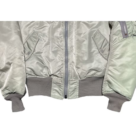 MADE IN USA製 HOPE MFG INC MA-1ジャケット シルバーカーキ Sサイズ