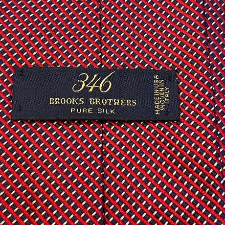 ☆タグ付き新古品☆ MADE IN USA製 BROOKS BROTHERS 346 ソリッドシルクネクタイ レッド