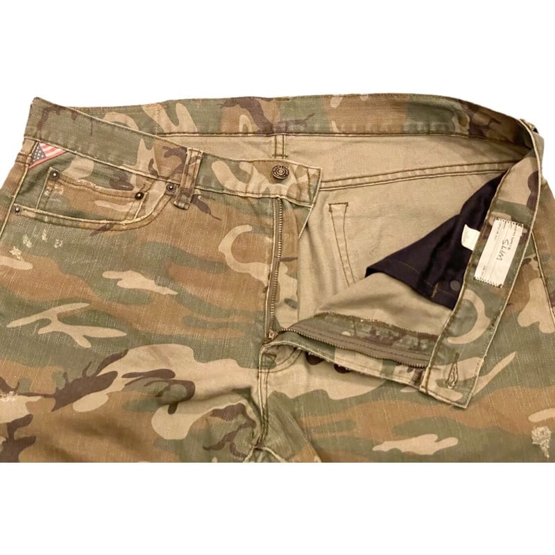 Denim&supply ラルフローレン　カモフラ　パンツ DENIM & SUPPLY RALPH LAUREN Slim Fit 迷彩柄ハーフパンツ